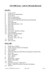 MANUAL FOR GPT-9000A + FC-100 CONTROLLER