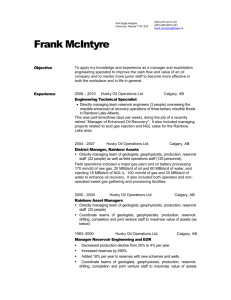 Resume - reservoir/well connections