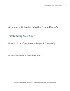 Leadership Guide - GraceNet, Martha Grace Reese