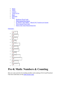 Pre-K Math: Numbers & Counting — PreKinders