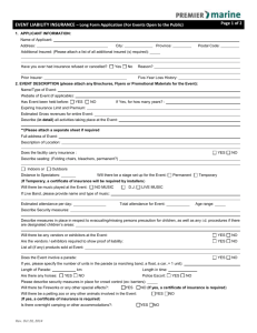 incomplete application forms will delay the quote