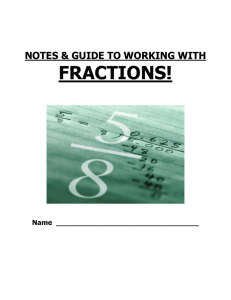 Steps to adding and subtracting fractions