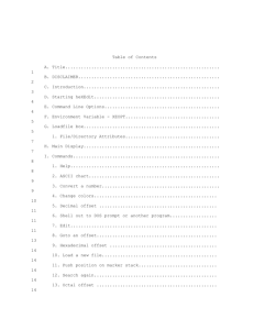 Table of Contents Title........................................................... 1