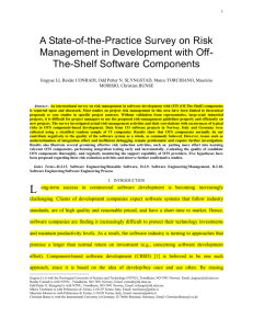A. Risk management in software development
