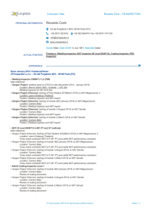 Europass CV - CR Inspection: Home