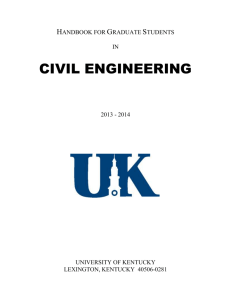 2013 – 2014 CE Graduate Handbook
