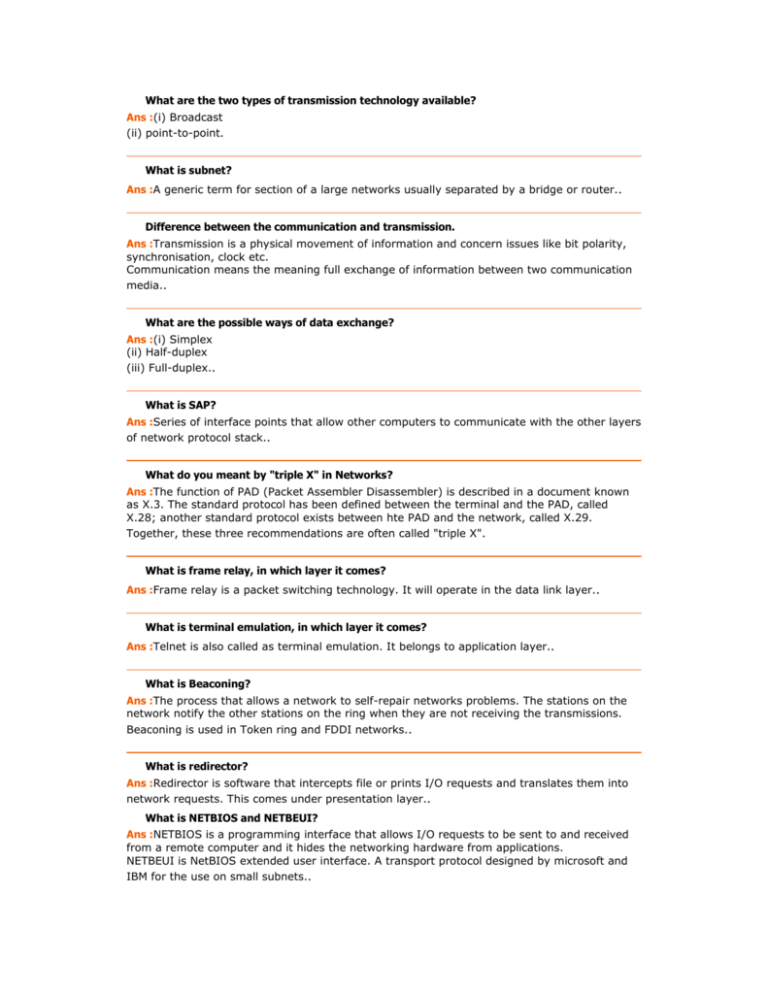 what-are-the-two-types-of-transmission-technology