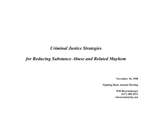 Criminal Justice Strategies