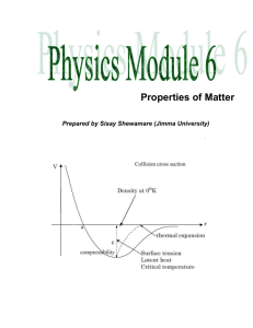 Properties of Matter-2