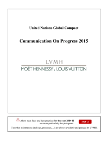 LVMH_COP_2015 - United Nations Global Compact