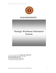 Warehouse Information System for Jai