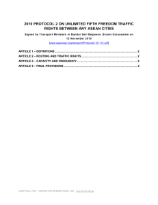 Article 2 – Routing and traffic rights