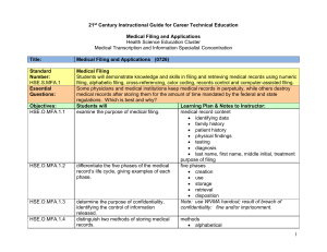 0726 Medical Filing and Applications IG 12 08