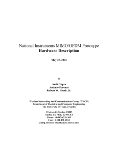 NI RF Hardware Overview - The University of Texas at Austin