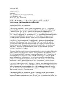 2003 January 9 PEEC Comment Letter to SEC