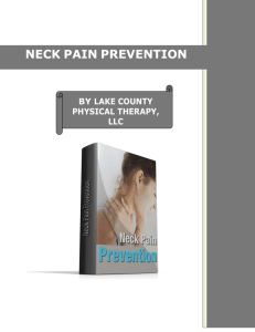 Get rid of neck pain - Lake County Physical Therapy LLC