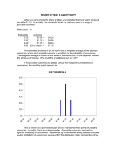 Review of Risk & CAPM