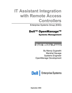 IT Assistant Integration with Remote Access Controllers