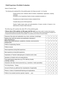 File Portfolio and teacher evaluation1