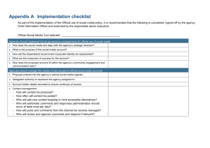 Appendix A Implementation Checklist