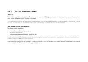 EEO Self Assessment Checklist