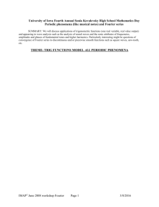 Use of basic trig fcns to 'build up' 'all' periodic fcns/phenomena