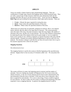 Two-dimensional Arrays