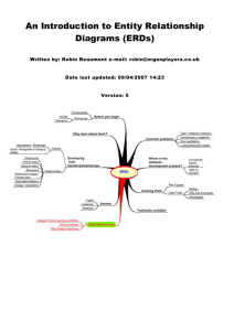 Introduction to ERDs