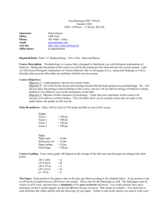 Syllabus PSY 329-01 (summer)