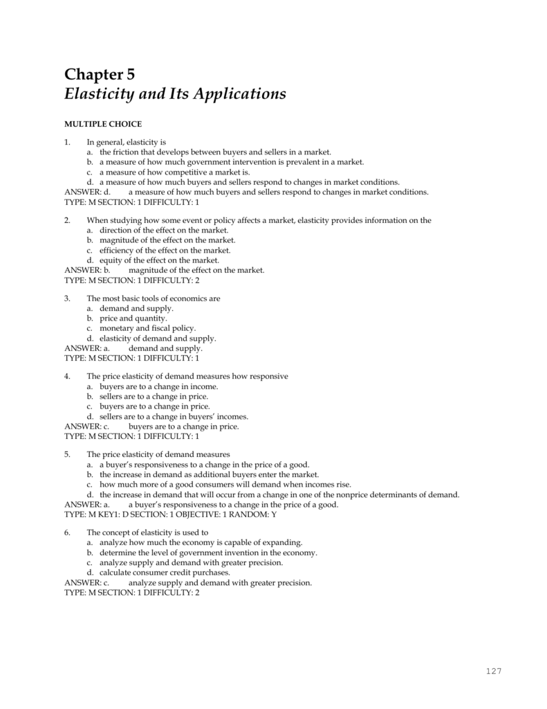 Econ Supply Curve Worksheet Chapter 5 Answers Worksheet List