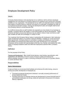 Employee Development Policy