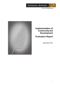Community-led Development - Department of Internal Affairs