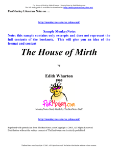 House of Mirth, Edith Wharton (1905)