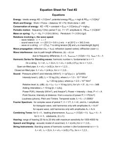 Formula sheet & numerical constants