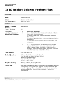 Rocket project plan