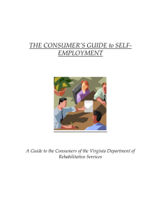 The Consumer's Guide to Self-Employment