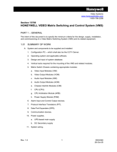 1 - Honeywell Video Systems