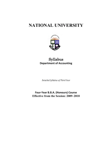Accounting - National University