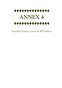 Annex 4 - Testing Centers