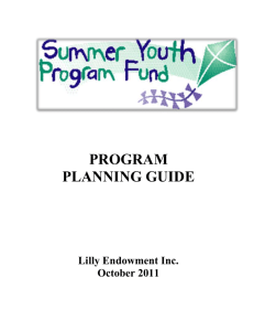 - Summer Youth Program Fund