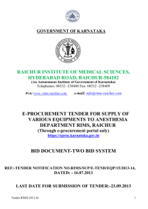 government of karnataka - Raichur Institute of Medical Sciences