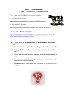 Meat Consumption - Environmental consequences