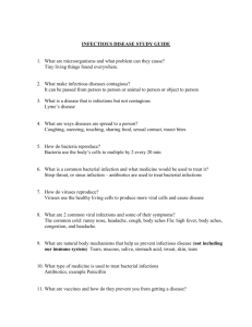Disease Test Study Guide