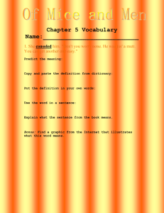 19 Chapter 5 Vocabulary - maximumachievementprogram.org