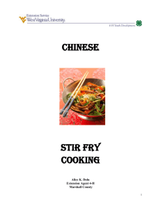 Chinese Stir-Fry Booklet - Iowa State University Extension and