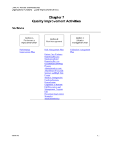 Chapter 7 Quality Improvement Activities