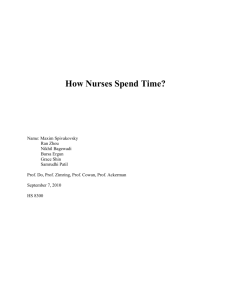 How Nurses Spend Time - Institute for People and Technology