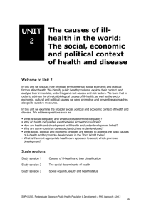 The social, economic and political context of health