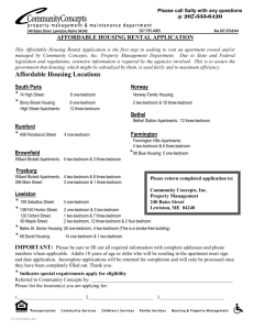 Affordable Housing Locations