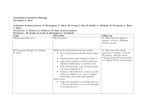 Curriculum Committee Minutes Nov 2012